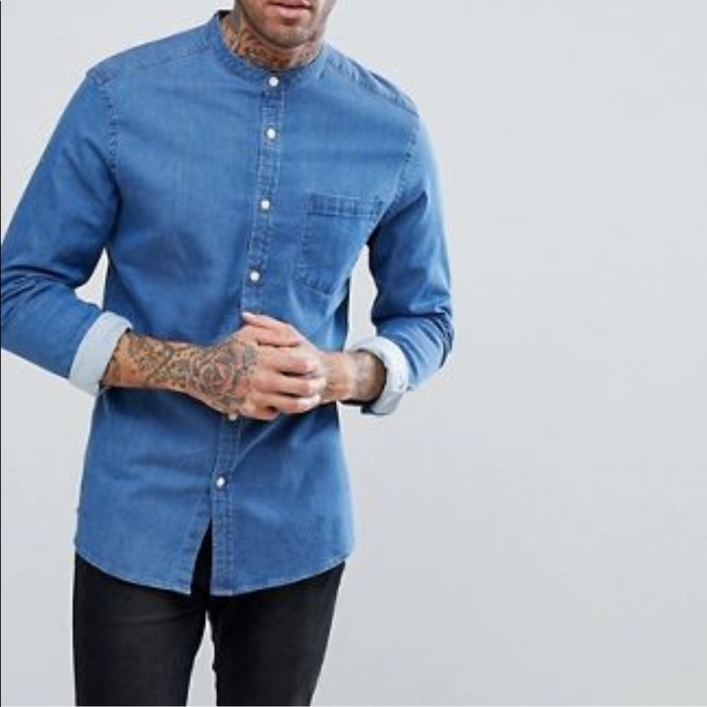 Asos Stretch Denim Shirt